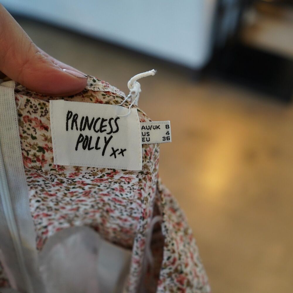 NWT Princess Polly The Marko Romper‎ Red Multi ditsy floral Sz 4 - Picture 8 of 9